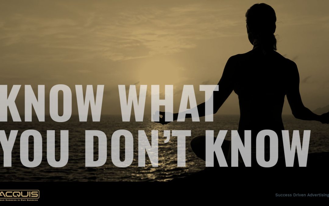 Know What You Don’t Know